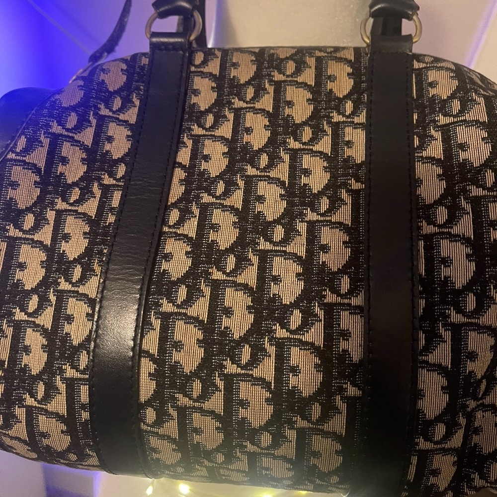 Vintage Dior Trotter bag in Navy Blue - Picture 2 of 6